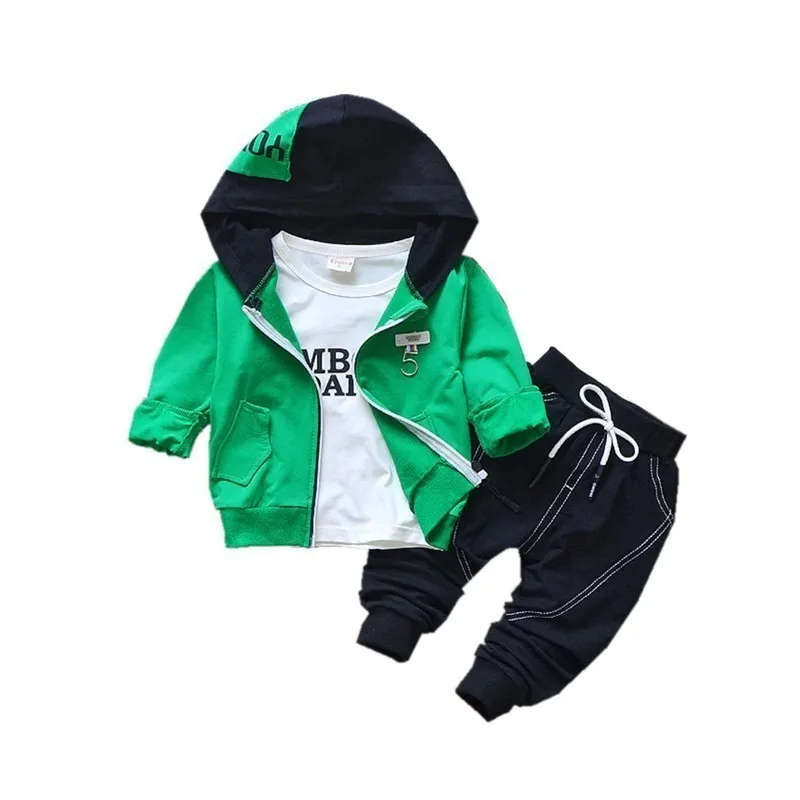 

Kids Spring Autumn New Cartoon Clothes Baby Girls Boys Fashion Hoodies T Shirt Pants 3Pcs/Sets Children Casual Cotton Tracksuit