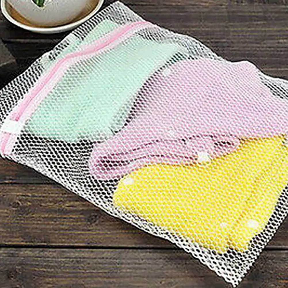 3 Sizes Laundry Bag Home Washing Machine Bra Underwear Mesh Net Large Capacity Zipper Storage Pouch Dirty Clothes Protection Bag