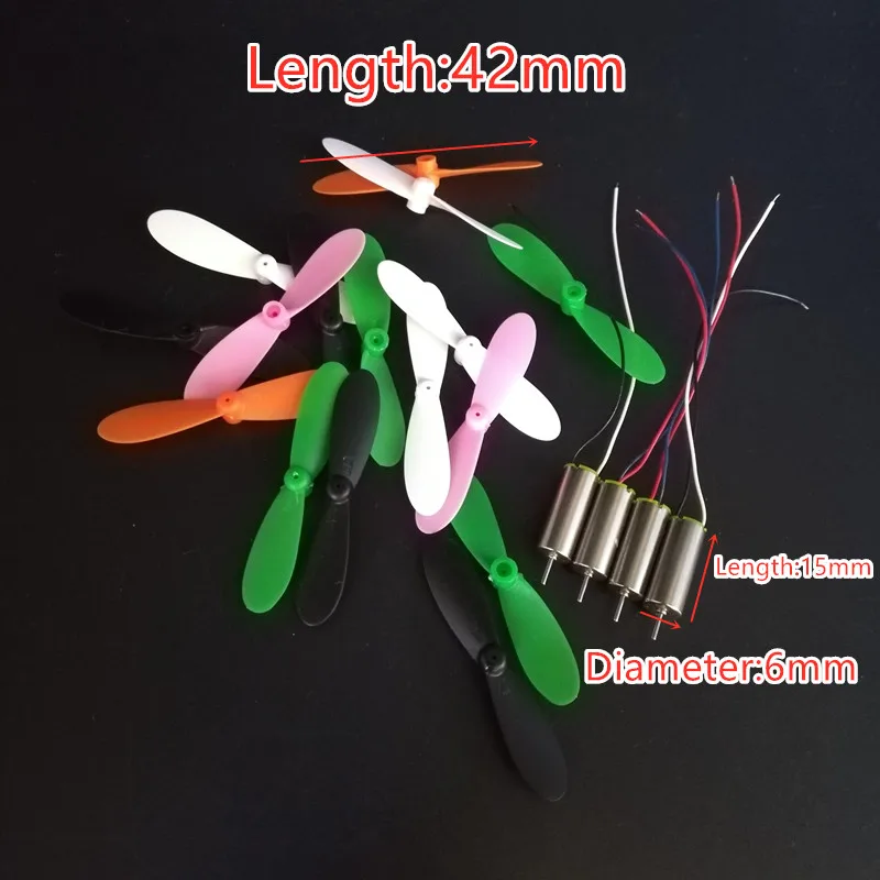 42mm 4.2cm Spare Parts Propeller Blade 615 Coreless Motor for E61 Mini Drone E61HW Mini Drone Quadcopter Spare Parts Accessories