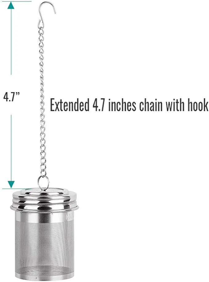 Infuser Tea Loose Leaf Stainless Steel Tea Strainer Filter Infuser Ball Accessories Fine Mesh Tea Infusers With Long Chain