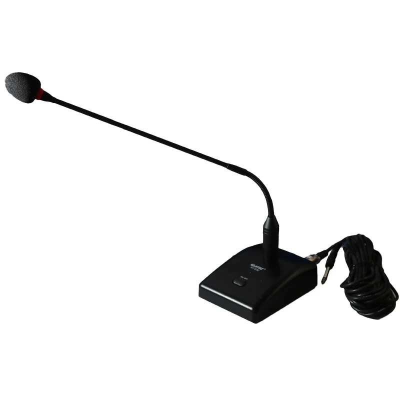 HT-D32 PRO Metting Microphone Desktop Standing Conference Microphone Flexible Gooseneck Microphone Condenser Mic With 10M Cable