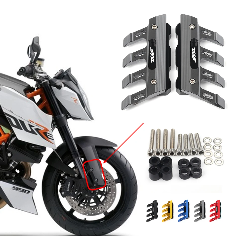 

For KTM 990 Super Duke(990 Super Duke r) Motorcycle CNC Accessories Mudguard Side Protection Block Front Fender Anti-Fall Slider