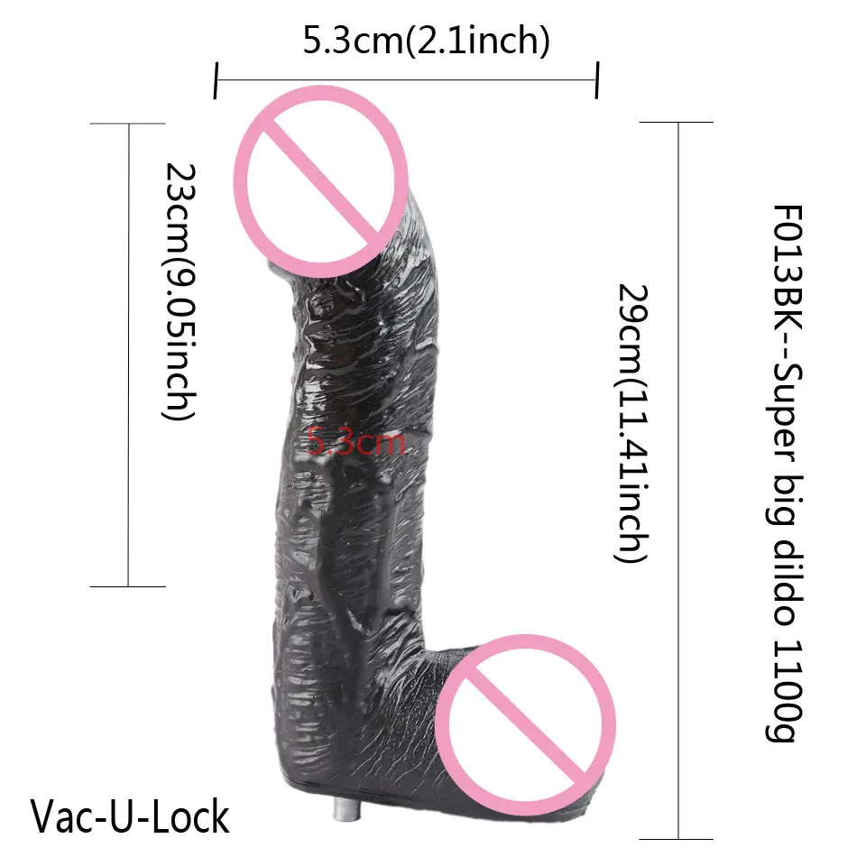 FREDORCH Sex Machine Big black Dildos Quick Connector Vibrator For Women Attachments Toys for Adults Realistic Dildos