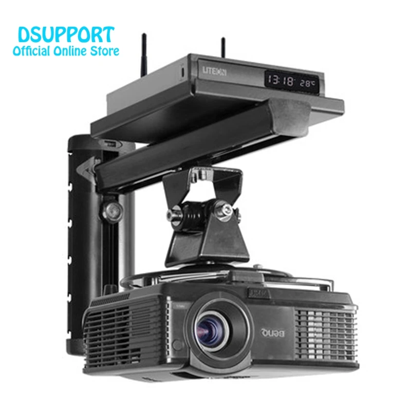 PR03-T Алюминий сплав 360 градусов проектор настенное крепление полный движение выдвижной Универсальный держатель для проектора