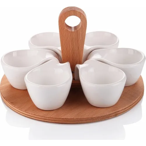 Queen's Kitchen Wood Handle And Bottom 6 Pcs Confectionary Set