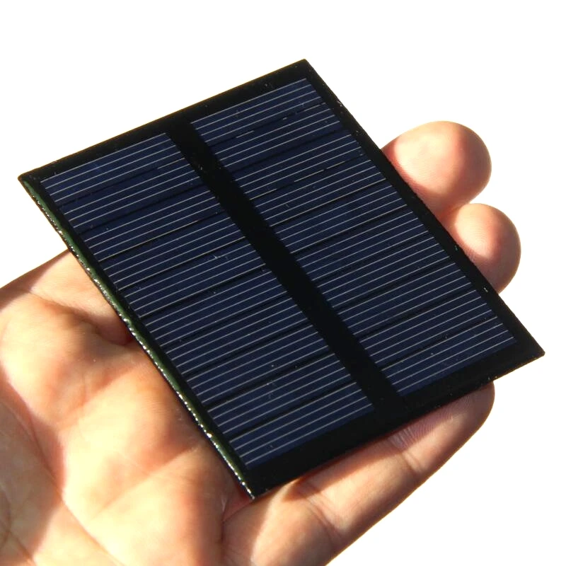 China Solar Manufacturer 0.5W 5V 72x58mm Mini Small Cells Polycrystalline Silicon Solar Panels for Garden Led Lights