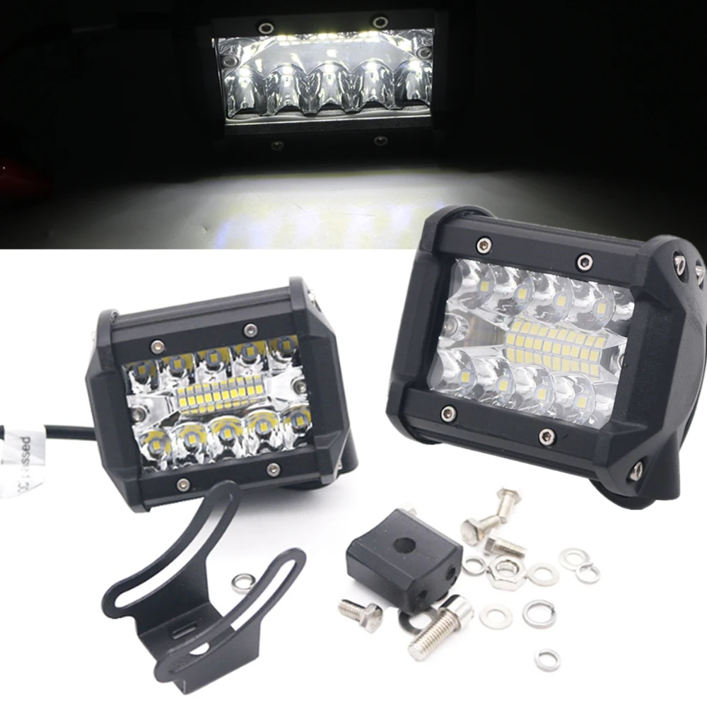 

2pcs 4Inch 60W Pods Offroad 4X4 Led Work Light Bar Pickup Town Car ATV Boat SUV 12V 24V Trucks Fog Lamps