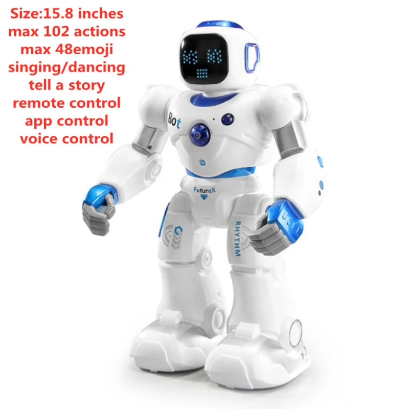 Robot Intelligent RC avec Commande par Conversation Vocale pour Enfant, Jouet à Induction par Gravité et Télécommande