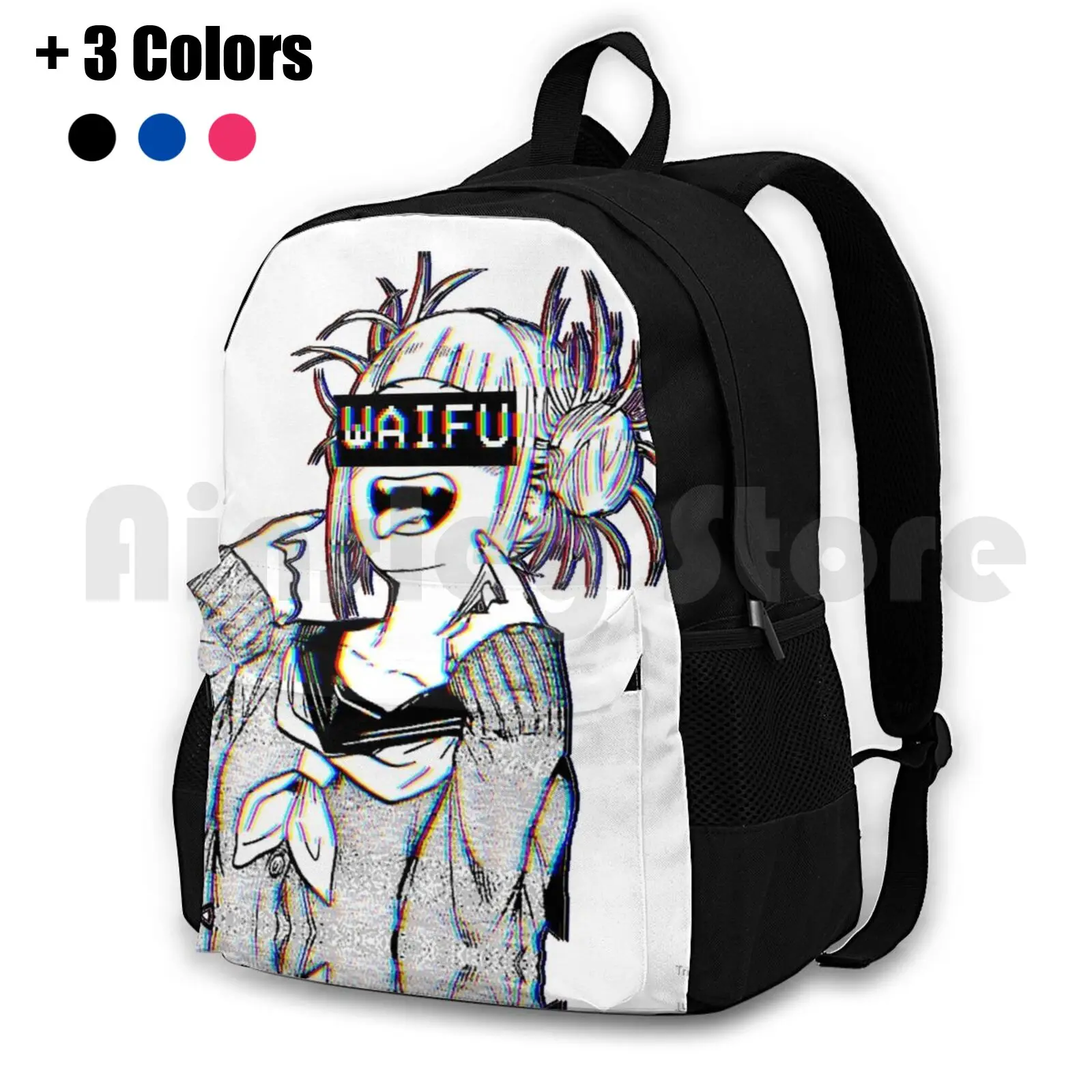 Toga Waifu Outdoor Hiking Backpack Waterproof Camping Travel Himiko Toga Toga Touga Villains Villain Hero Academia Boku No My