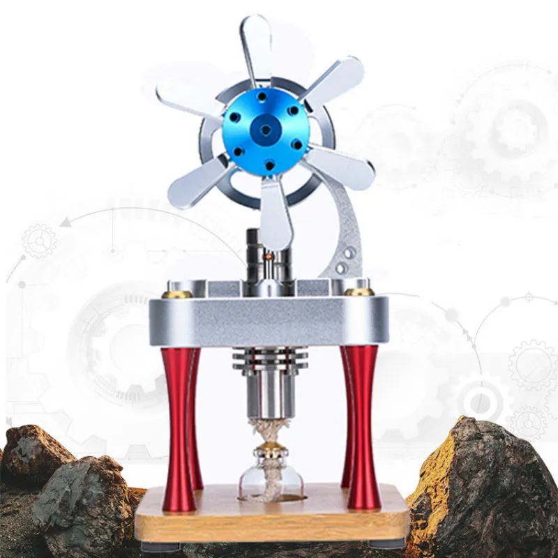 Motor Stirling de alta temperatura, cilindro de potencia de Metal, Boutique