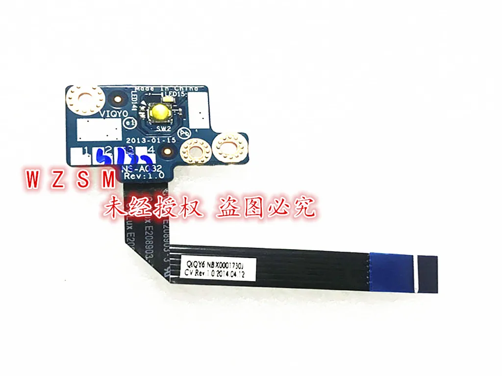 

1PCS-3PCS NEW Power Switch Button Board with Cable For Lenovo Ideapad Y500 Y510P Series LS 8691P NBX0001730J NS-A032 NS-A037