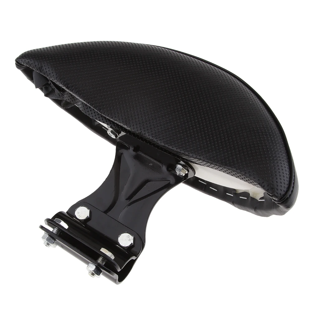 Motorcycle Scooter Rear Seat Backrest Back Rest Backrest Pad Black - Soft and Comfortable