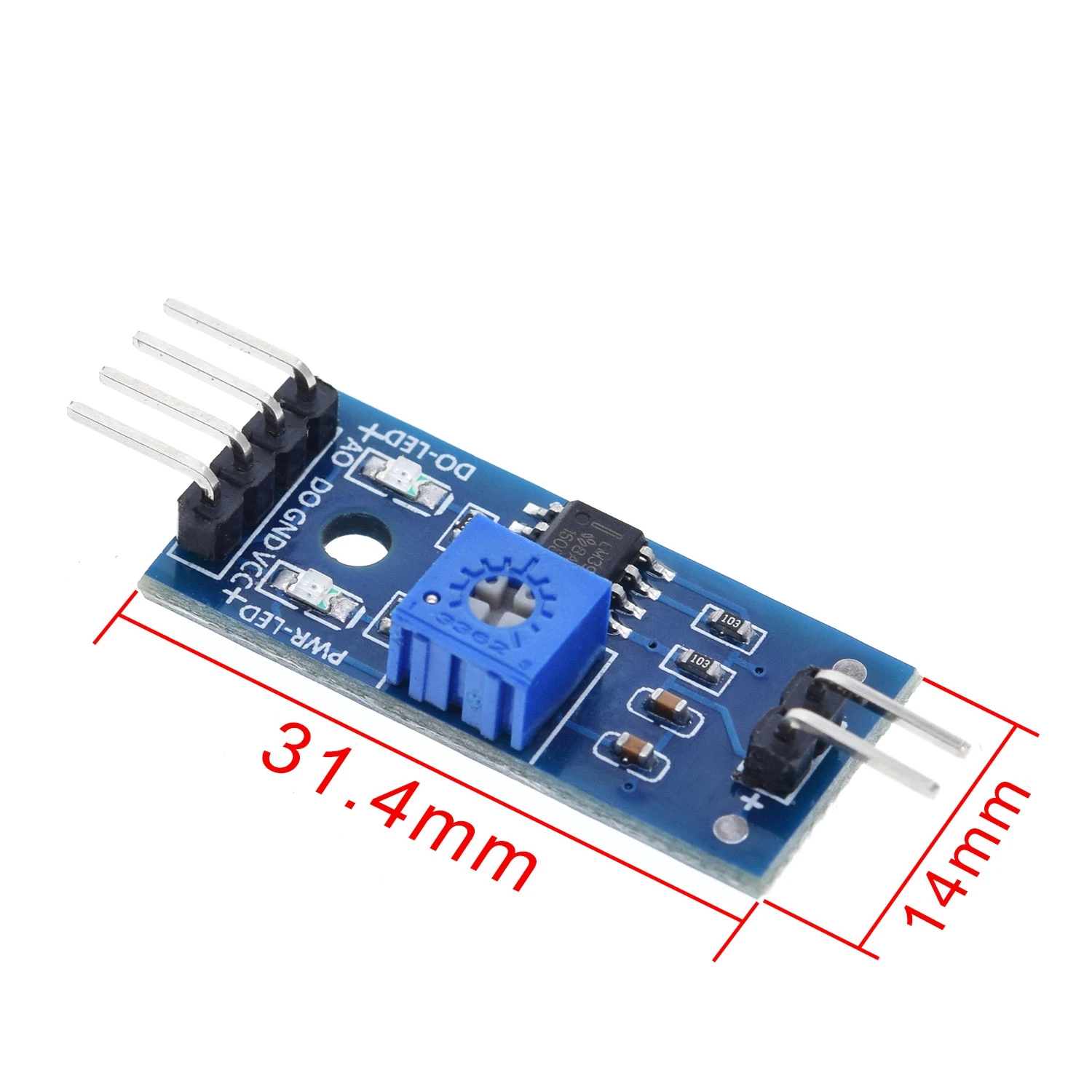 1/3 Stück Bodenfeuchte-Hygrometer-Sensor-Modul für Arduino Entwicklungsboard DIY Roboter Smart Car – Detail 5