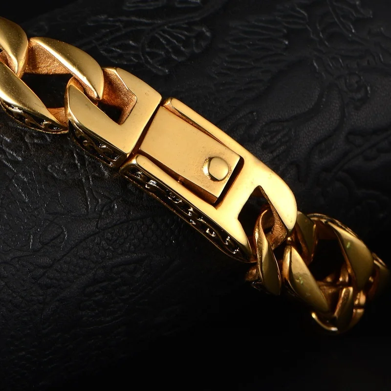 High Quality Metal Bracelet for Men Fashion Gold Color Totem Bracelet Men Gift