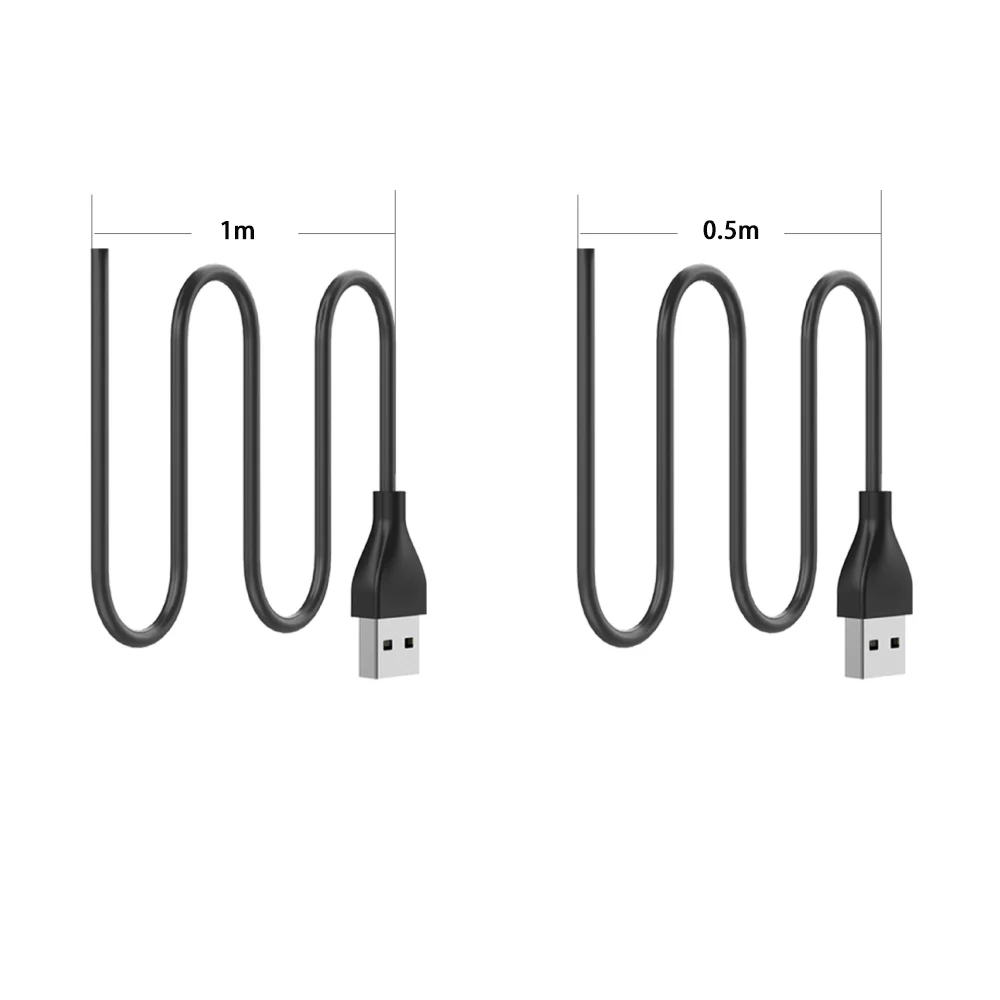 Сменное Зарядное устройство USB 50 см/1 м для умного браслета Fitbit Luxe, USB-адаптер, умные аксессуары, Магнитный зарядный кабель