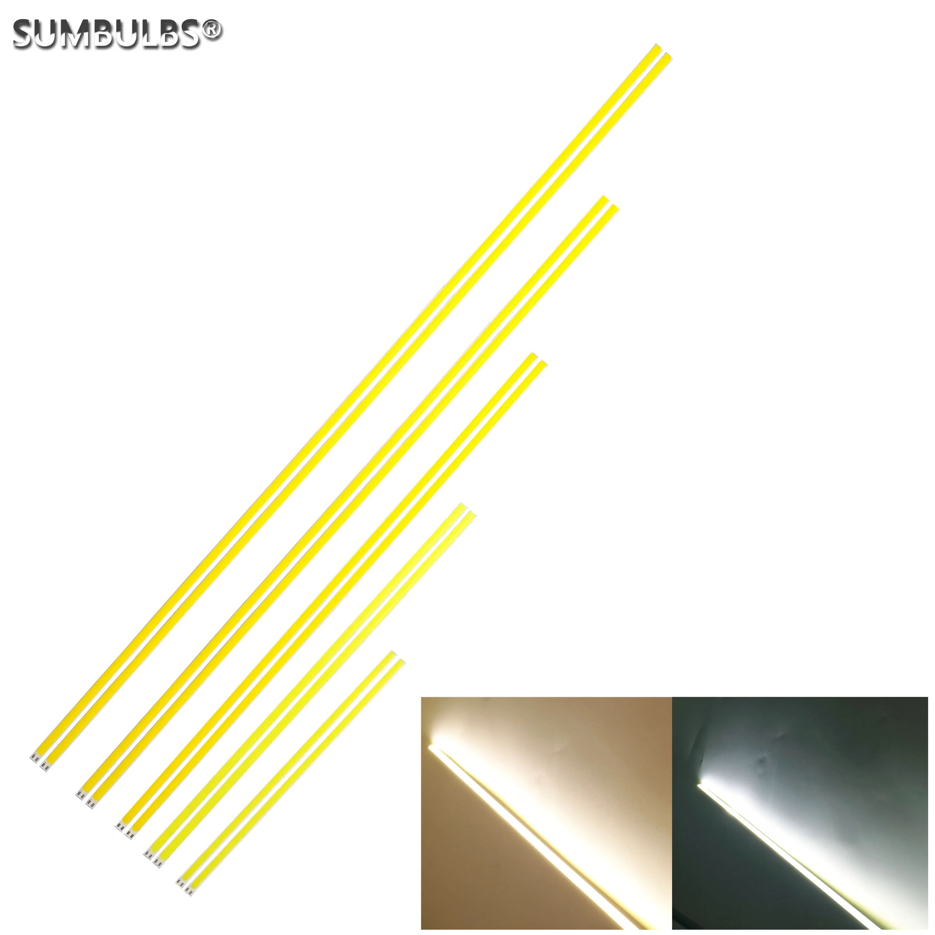 

10pcs/Lot Sale 200mm 300mm 400mm 500mm 600mm 12V DC Flexible Soft COB LED Strip Bar Lights Ultra Bright Lamps DIY Outdoor Bulb