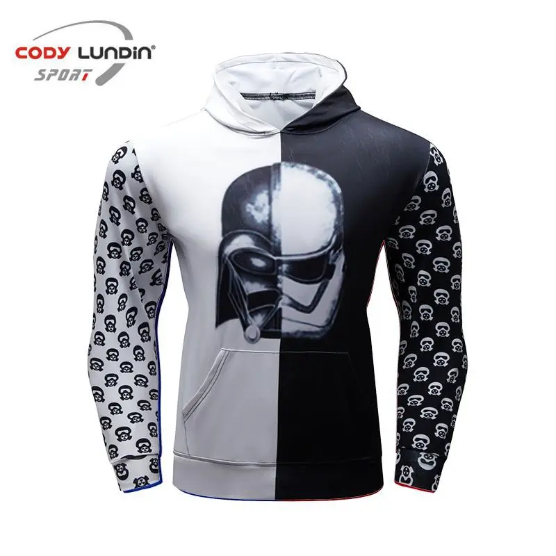 Men Running Hooded Jacket Training Fitness Sweatshirt Long Sleeve Gym Sport Coat Bodybuilding Workout Jogging Basketball Hoodies