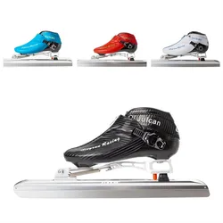 CITYRUN Schaatsen Schoenen Zip Boot Dislocatie Ice Blade Schaatsen Patines 380mm 410mm 430mm 62 HRC Mes track Maple Speed Race