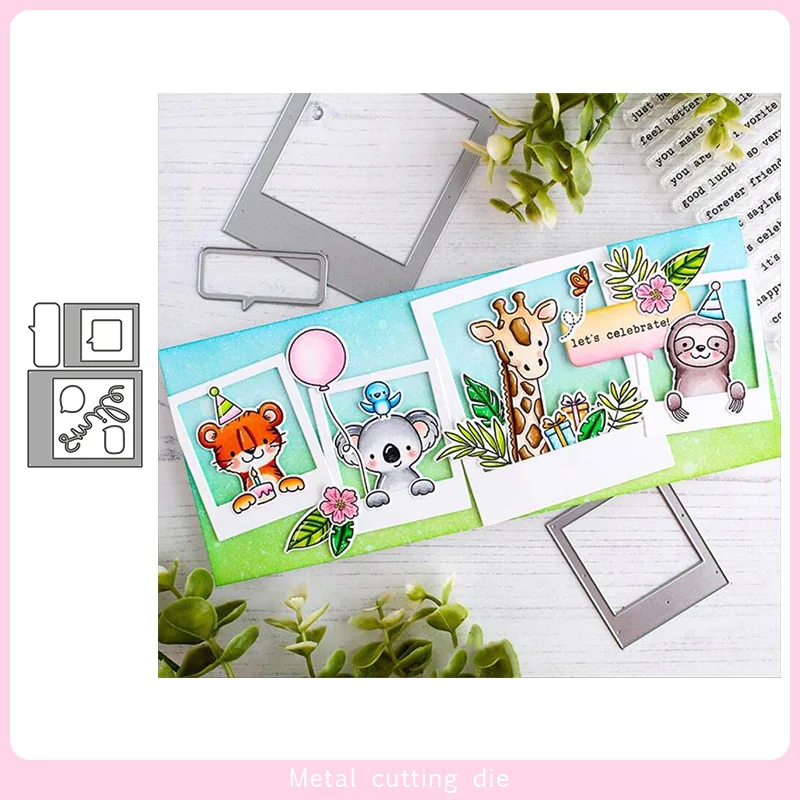 

Photo Stack frame Metal Cutting Dies for DIY Scrapbooking Photo Album Decorative Embossing Paper Card Crafts Die Cut 2020