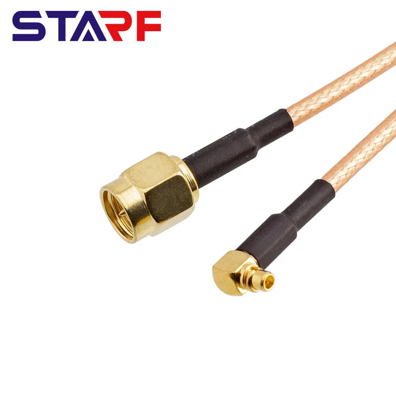 SMA male head turn MMCX male head RG316 rfcable car network 4G harness processing laser welding