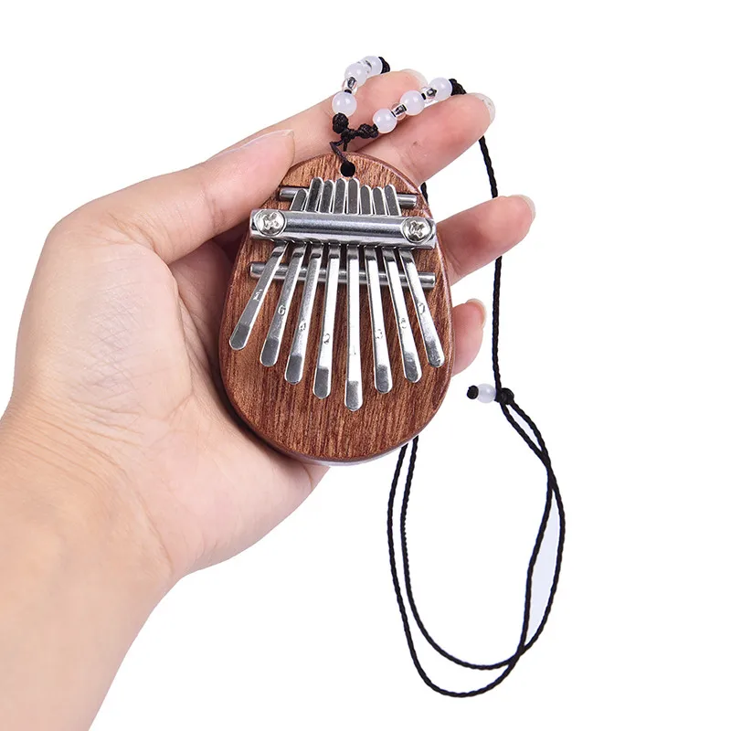 8 Keys Mini Kalimba Thumb Piano Portable Exquisite Finger Harp Easy-to-Learn Musical Mbira Instrument Beginner Kids Adult Gift