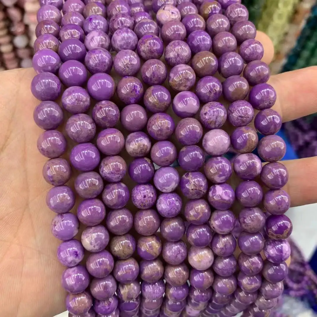 Phosphosiderite Stone Beads Natural Gemstone Beads For Jewelry Making Strand 15\