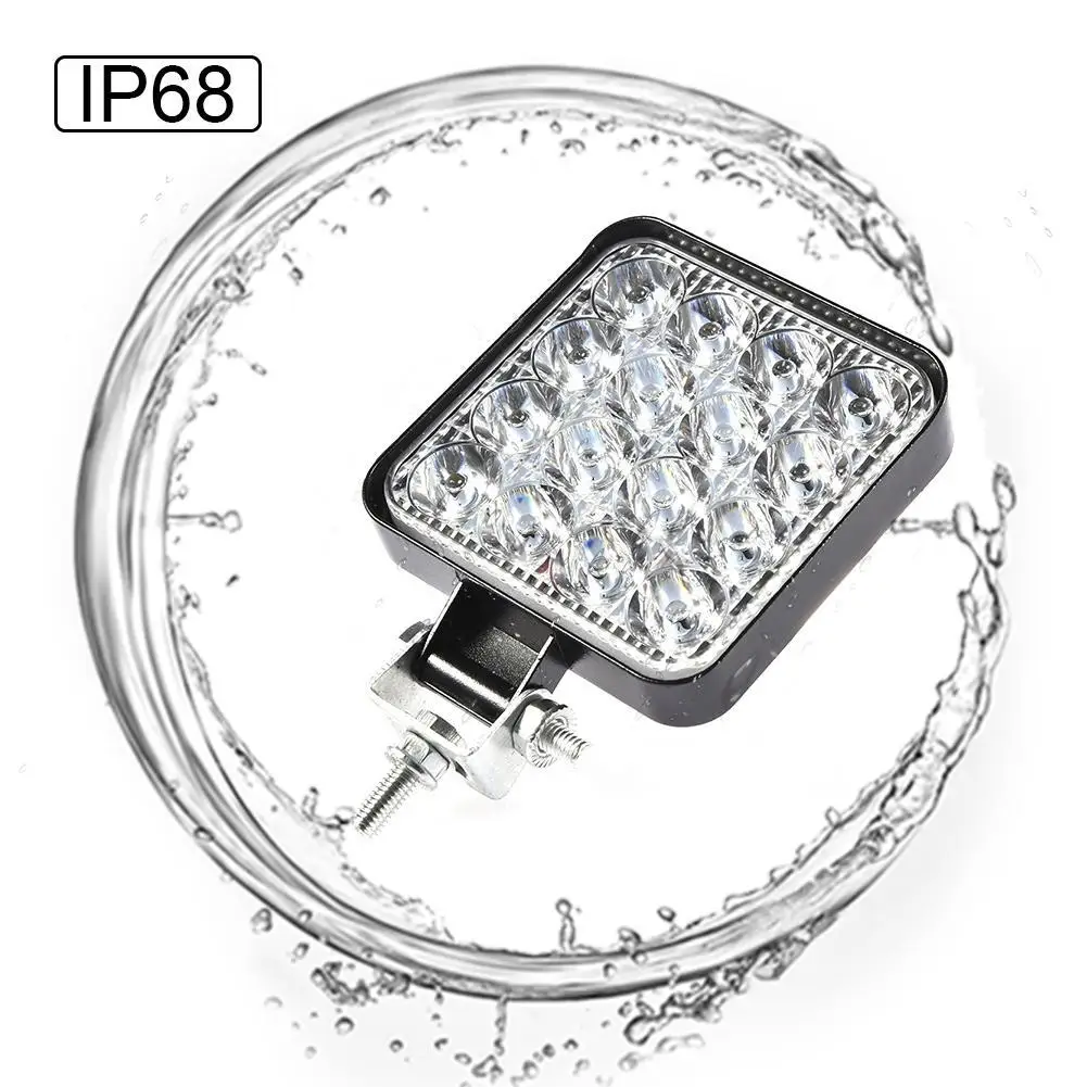 Led Licht Overstroming Licht Waterdicht Verlichting 48W Led Spotlight Mistlamp IP68 Truck Zee Vissen Gemodificeerde Licht