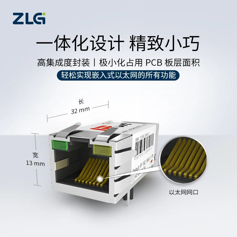 Port Seri Ke Modul Ethernet Iport-3 TTL Ke RJ45 Konverter