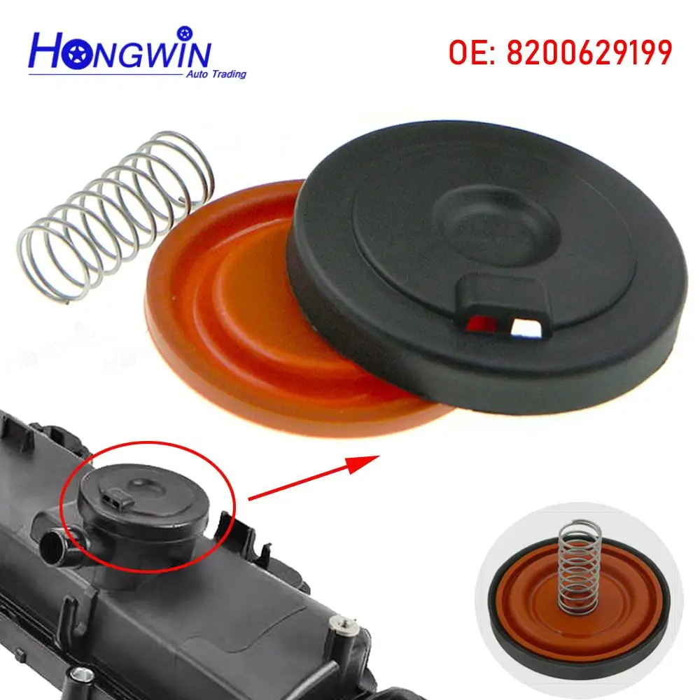 9806147980 New PCV Valve Cover Repair Kit Valve Cap With Membrane For Citroen Peugeot 2.0 HDI and Ford 2.0 TDCI 2269606 1860576