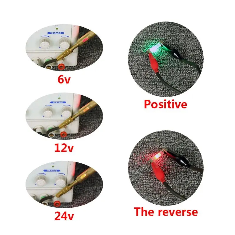 1 PCs Automotive tester, probe, voltage indicator, 6-24 v phase meter, automotive wiring tester