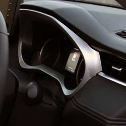 For Toyota Harrier Venza 2020 2021 Sliver Car Interior Dashboard Instrument Panel Screen Frame Cover Trim Sticker Accessories