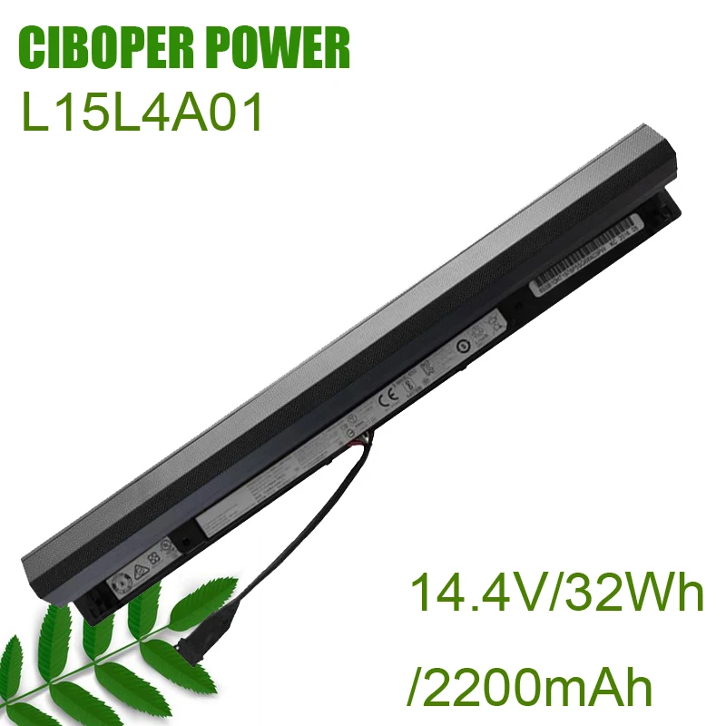 CP New Genuine Battery L15L4A01 14.4V/32Wh/2200mAh L15S4A01 For 100 15-IBD 80QQ,L15S4E01,300-17ISK,TianYi100-14,TianYi100-15IBD