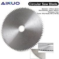 4.5 Inch 110mm Steel Circular Saw Blade HSS Mini Cutting Disc Rotary Tool for Wood Plastic Aluminum 16mm /20mm Bore