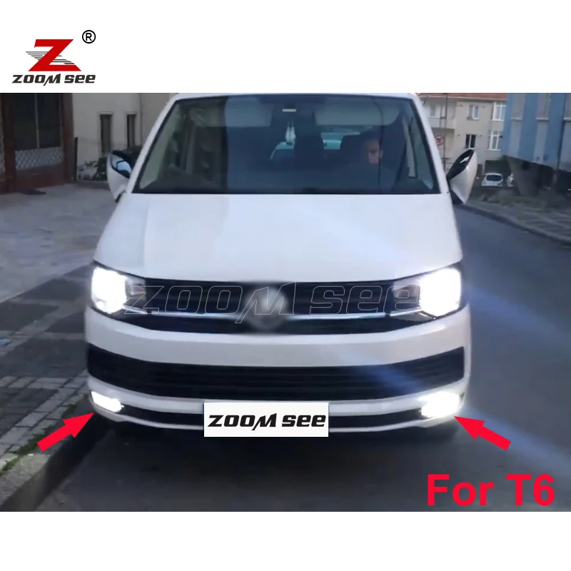 2pcs Canbus No Error White Car LED fog lamp front fog light bulb for VW Multivan Transporter Caravelle T5 T5.1 T6 (2003-2019)