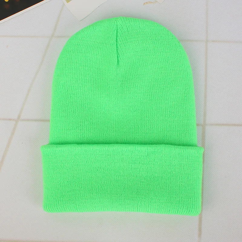 Neue Winter Gestrickte Hut für Jungen Mädchen Frauen Männer Unisex Warme Outdoor Herbst Häkeln Kinder Mützen Einfarbig Baby Mütze – Detail 25