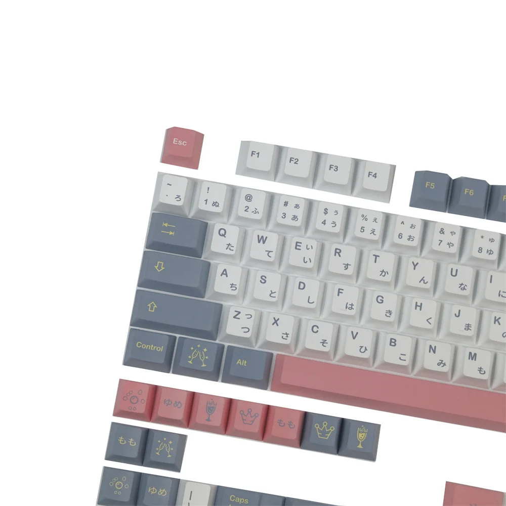 CMK Momo Yume Keycap 140 Keys Clone PBT Keycaps Cherry Profile DYE-Sublimation Full Sets 1.75U 2U 7U Key For Mechanical keyboard