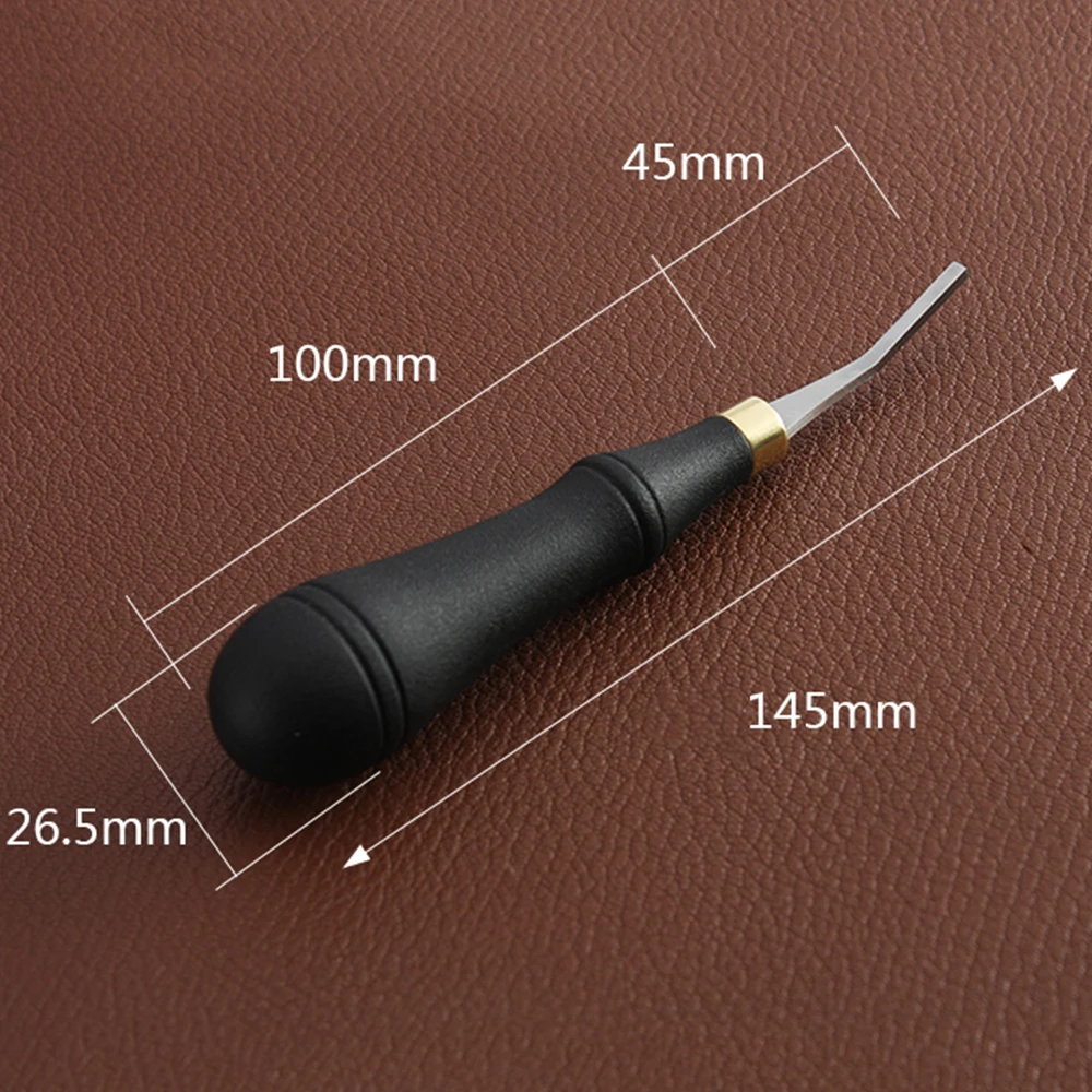 1 Piece 3/4/5/10mm Injection Molding Handle Leather Edge Treatment Leather Surface Polishing Rough File Knife Leather DIY Tool