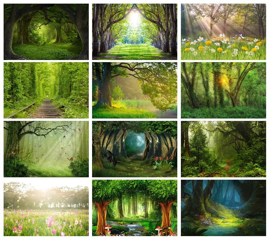 Mehofond Mùa Xuân Nền Chụp Ảnh Nắng Xanh Rừng Rừng Cho Bé Sinh Nhật Phông Nền Chụp Ảnh Phòng Thu Photophone