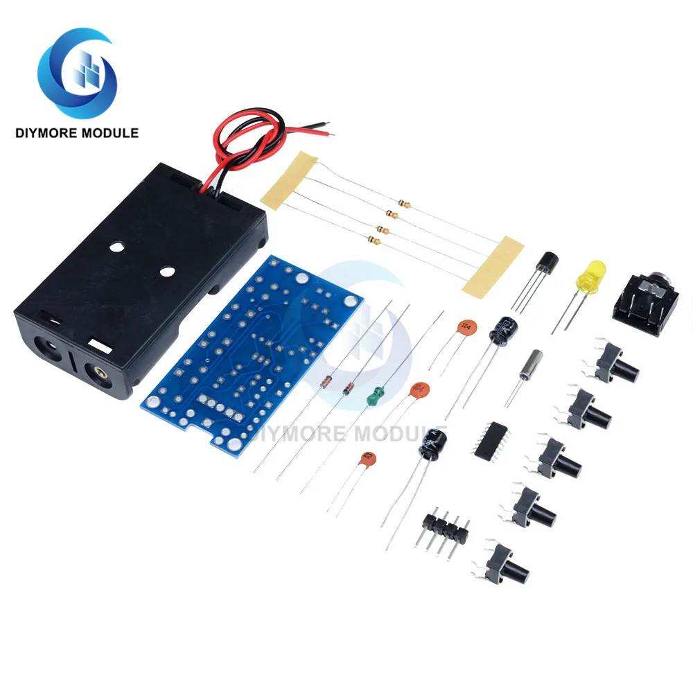 76-108MHZ FM Radio DIY Kit Set Wireless Radio Audio Receiver 1.8-3.6V Electronic Circuit PCB For Learning Welding