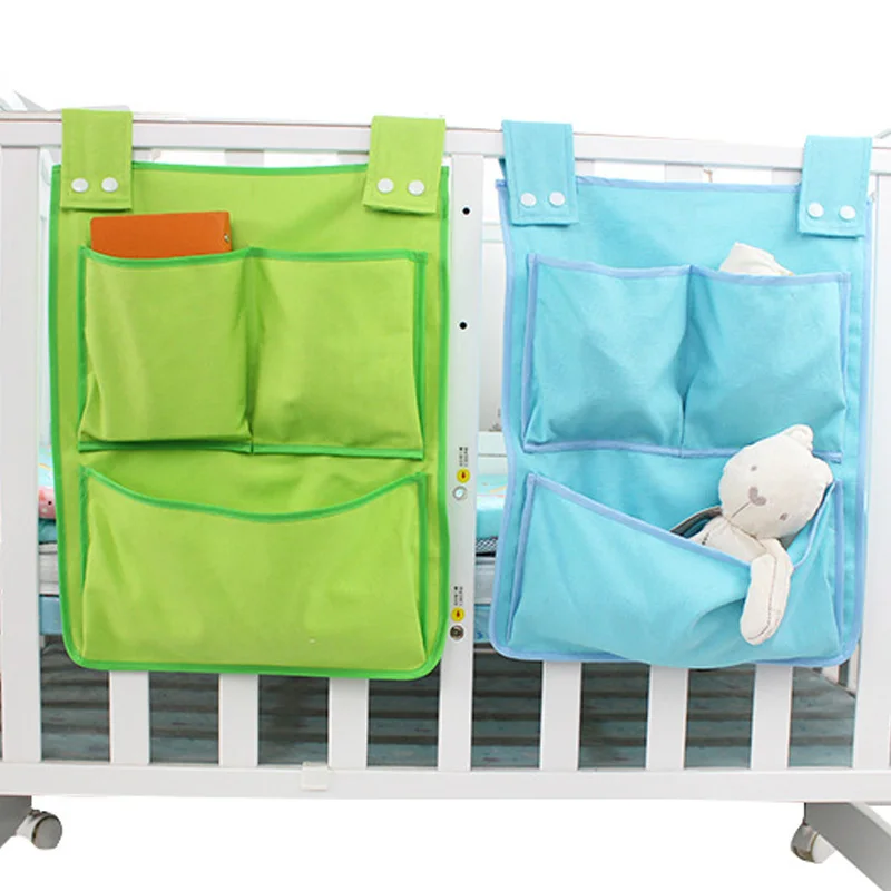 Baby Storage Organizer Crib Hanging Storage Bag Caddy Organizer for Baby Essentials Bedding Set Diaper Storage Bag