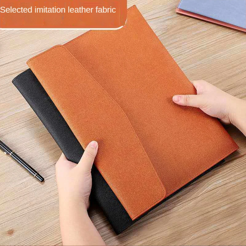 A4 Faux Leather Envelope Documents Folders Stationery Bag -Portfolio File for Paper Letter Stationery Organizer and Tablet Case