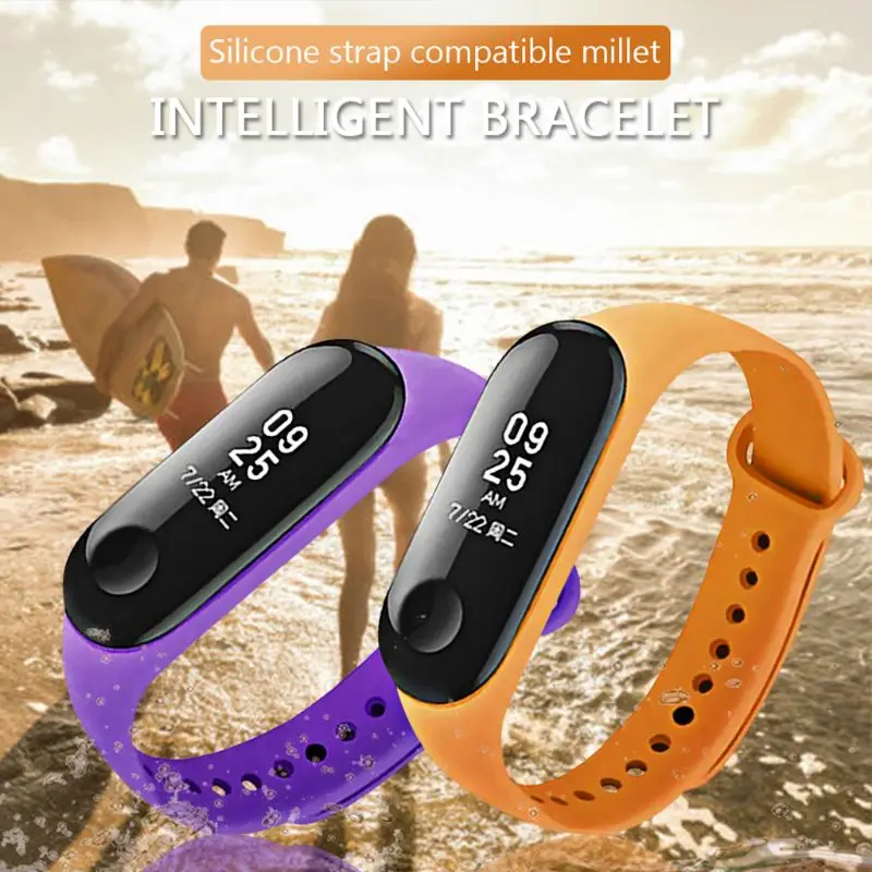 Pulseira de silicone para mi band 4, 8/10/12/peças, substituição, universal, pulseira inteligente