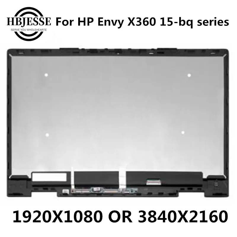 Original 15.6 Assembly Assembly Tela de Toque Vidro Digitador Assembléia Mais Moldura para hp Envy X360 15-bq 15-bq005ur 15-bq006ur 15-bq007ur 15-bq007ur 15-bq008ur