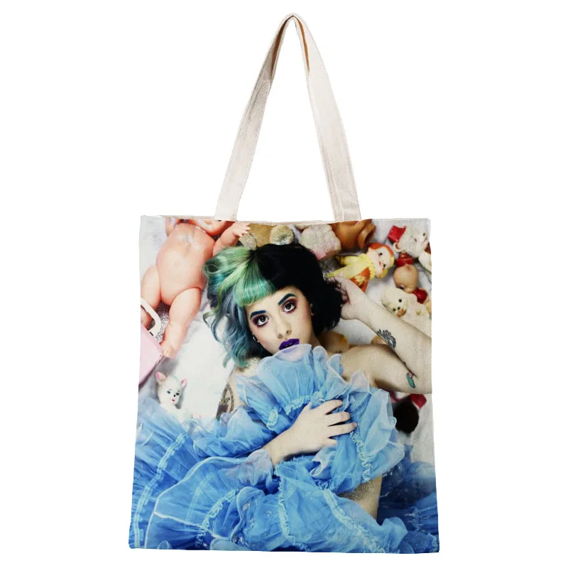 

Ladies Melanie Martinez Canvas Tote Bag Cotton Cloth Shoulder Shopper Bags for Women Eco Foldable Reusable Shopping Bags