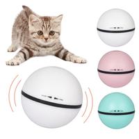 Jumping Ball USB Electric Pet Toys Magic Roller Ball Cat With LED Rolling Flash Ball Automatic Rotating Toy For Cat Dog Kids