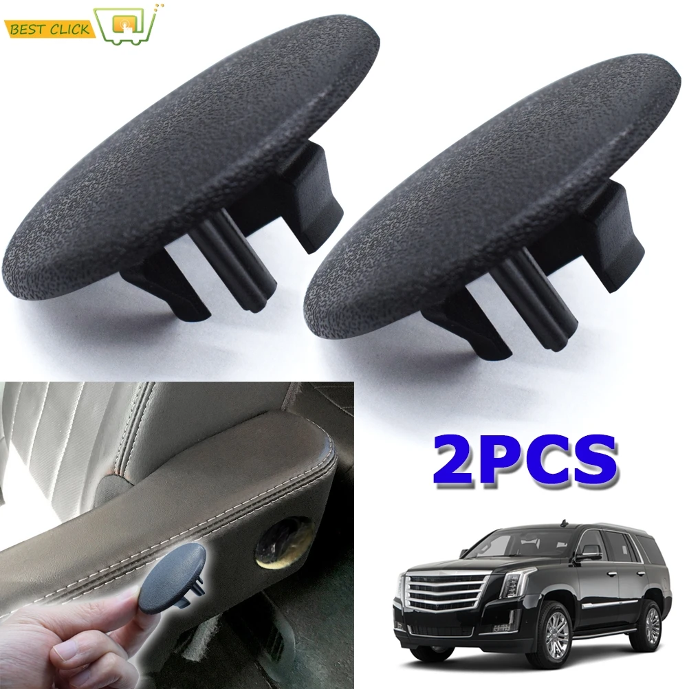 2X Armrest Cover Cap Rear Left or Right Bucket Seat Handle Trim For Chevy Tahoe Suburban GMC Yukon Cadillac Escalade Replacement