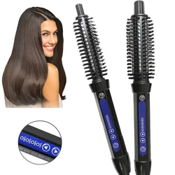 2 In 1 Professionele Keramische Haar Krultang Elektrische Hot Kam Multifunctionele Haar Borstel Haarkrulspelden Roller Styling Tool Krultang