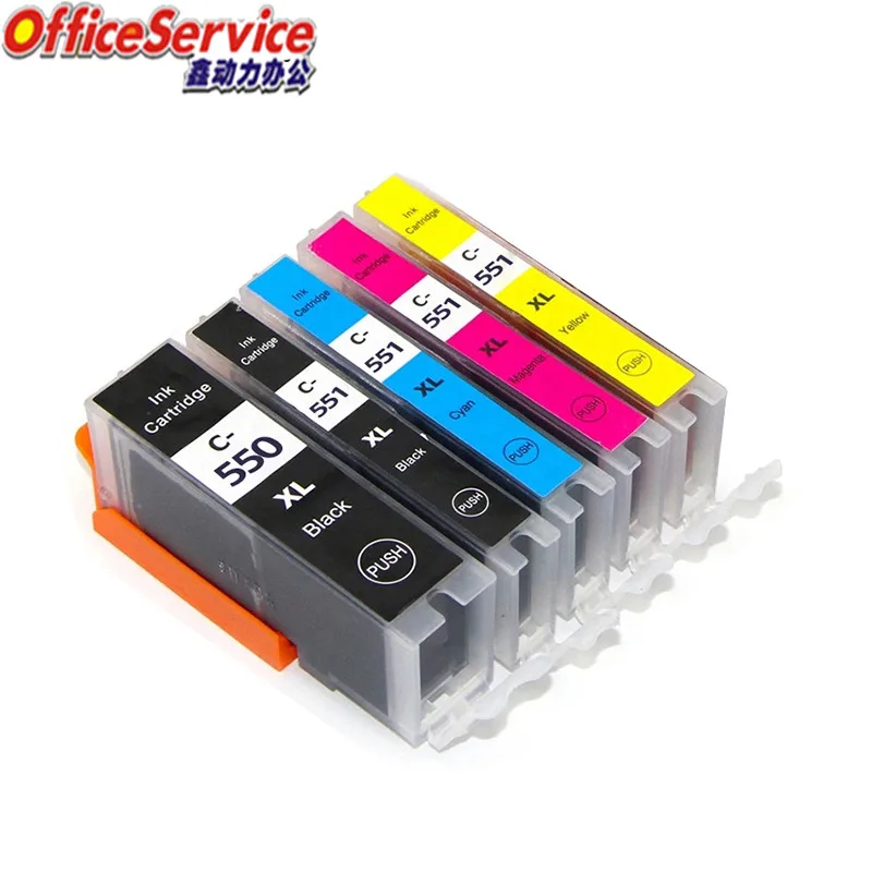 

Чернильный картридж PGI-550 CLI-551, совместимый для принтера Canon MX925 MX725 IX6850 MG5450 MG5550 MG5650 MG6450 MG6650 Ip7250