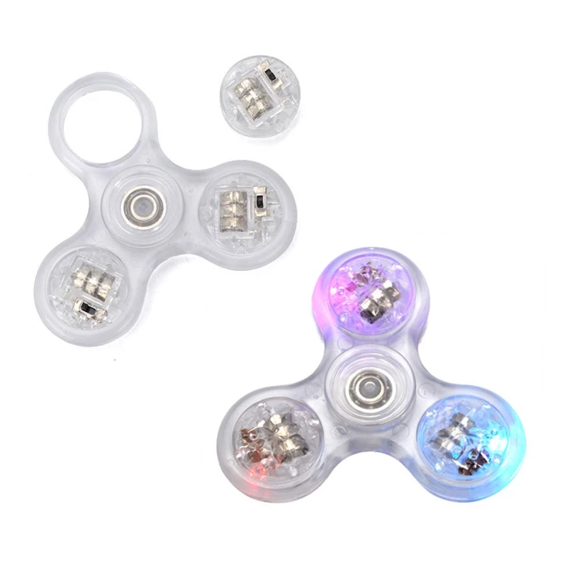 2021 nowy LED Light Fidget Spinner,Rainbow zabawka Spinner Light Finger Hand Spinner dla dzieci dorosłych