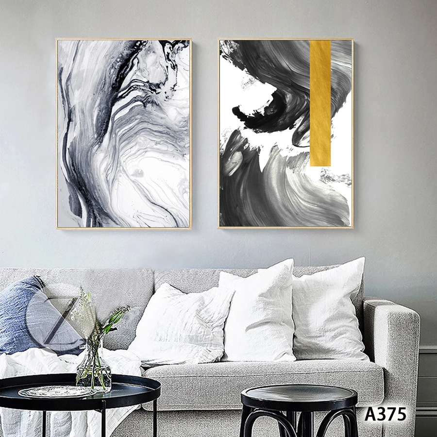 

Modern Abstract Oil Painting Print on Canvas 2pcs Abstract Landscape Canvas Art Printing Print Wall Art Picture for Home Decor